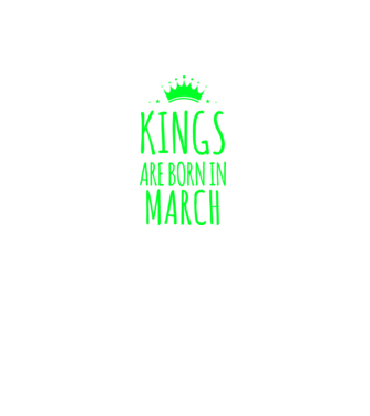 Kings are born in - March model gri închis pe tricou