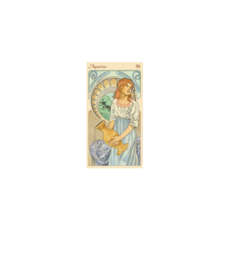 Horoscop Tarot VARSATOR model alb pe tricou
