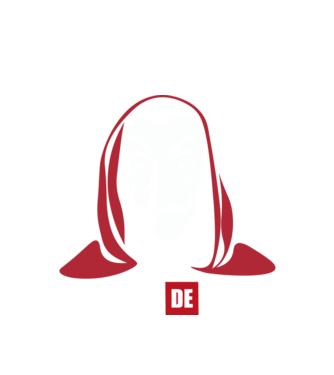 la cas de papel logo model alb pe tricou