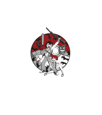 pokemon survive maki model alb pe tricou