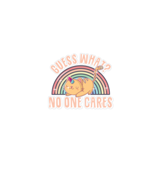 Guess what pisică-unicorn model negru pe tricou