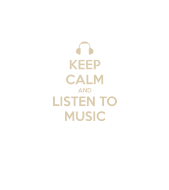 keep calm and listen to music model negru pe tricou
