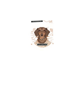 Nu am nevoie de terapie e de ajuns doar teckel mea model negru pe tricou