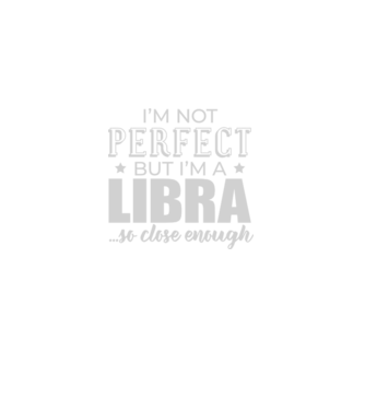Not perfect, but LIBRA model negru pe tricou