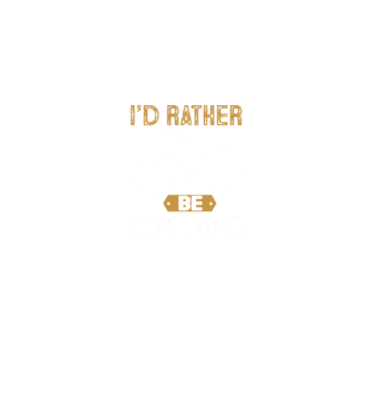 I'd rather be cycling model albastru jeanși pe tricou