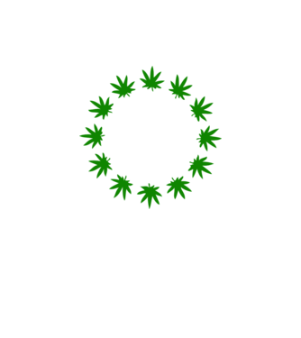 Euro marihuana model galben neon pe tricou
