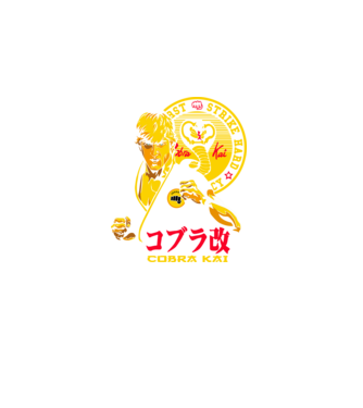 cobra kai poster model negru pe tricou
