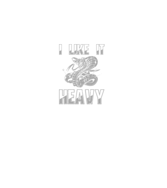 I like it heavy model negru pe tricou