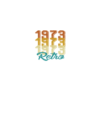 Retro 1973 model negru pe tricou