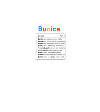 căutare Google Bunica model negru pe tricou