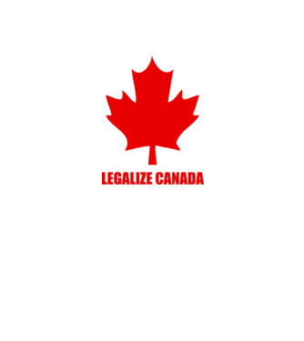 Legalize Canada model alb/roșu pe tricou