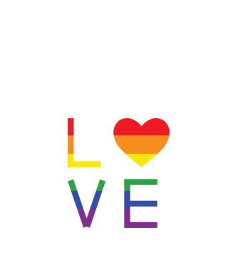 love lgbtq model nisipiu pe tricou
