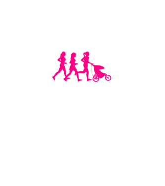 Running Mom model alb pe tricou