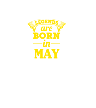 Legends are born in May model albastru deschis pe tricou