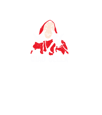 ciao bella dali model negru pe tricou