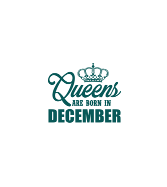 Queens are born in - December model alb pe tricou