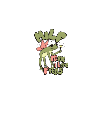 MILF man i love frogs model roz deschis pe tricou