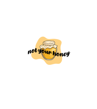 Not your honey model alb pe tricou