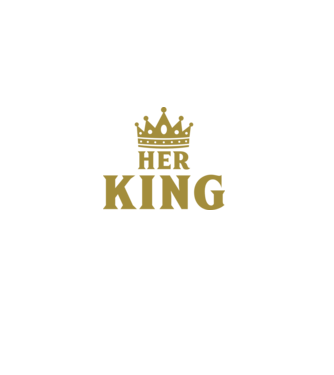 Her King model negru pe tricou