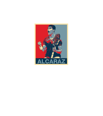 Carlos Alcaraz model negru pe tricou