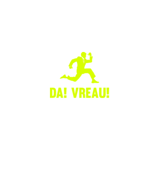da! vreau! model negru pe tricou