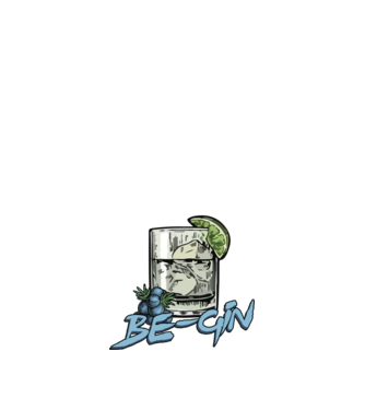 Let the fun be gin model negru pe tricou