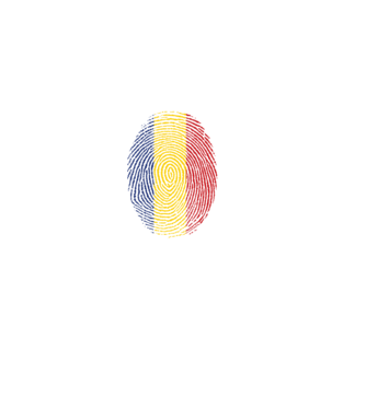 România fingerprint model albastru jeanși pe tricou