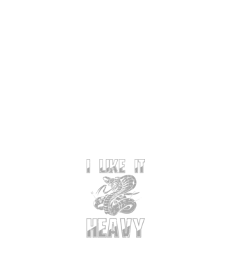 I like it heavy model negru pe tricou