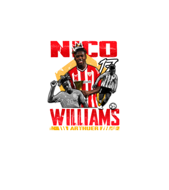 Nico Williams tribute model turcoaz pe tricou