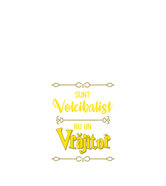 sunt voleibalist, nu un vrăjitor model negru pe tricou