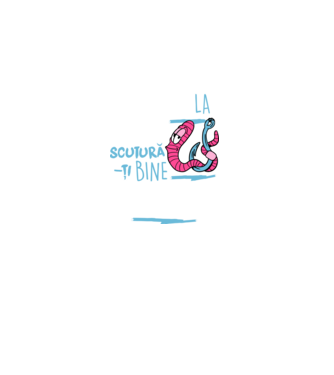 Secretul la pescuit scutură-ți bine viermele model negru pe tricou