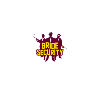 Bride Security model alb pe tricou
