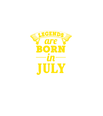 Legends are born in July model mov pe tricou