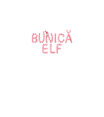 bunică elf model negru pe tricou