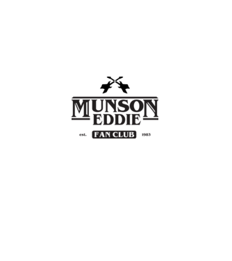 eddie munson fan club model alb pe tricou