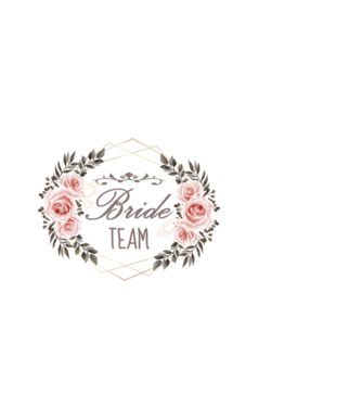 Vintage Bride team model alb pe tricou