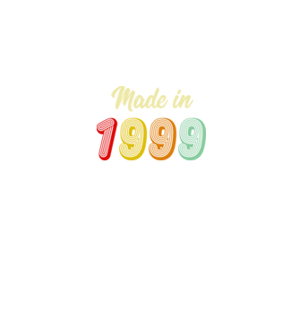 made in 1999 retro model negru pe tricou