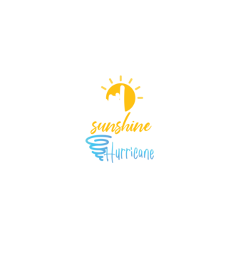 April Girls are Sunshine mixed with a little Hurricane model negru pe tricou