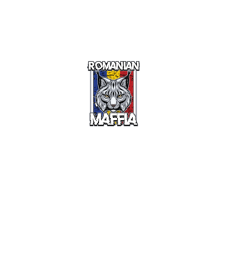 România maffia model negru pe tricou