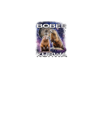 Bóber Kurwa universe model negru pe tricou