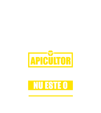 apicultor - pentru că protectorul albinelor care produc mierea nu este o funcție oficială model negru pe tricou