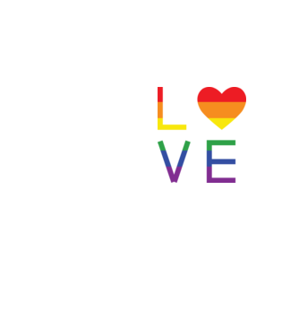 love lgbtq model galben neon pe tricou