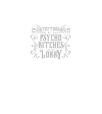 Psycho bitches model negru pe tricou