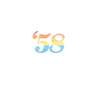 Retro Birthday 1958 model negru pe tricou