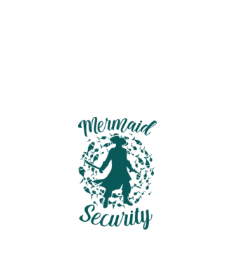 Mermaid Security boys model negru pe tricou