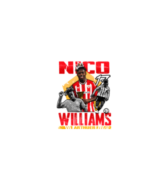 Nico Williams tribute model nisipiu pe tricou