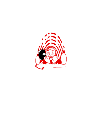 Split Happens model negru pe tricou