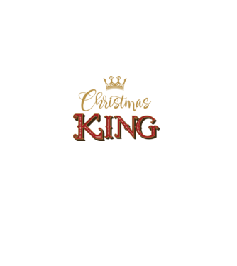 Christmas King model negru pe tricou