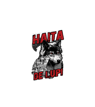 Petrecere de burlac - haită de lupi model negru pe tricou