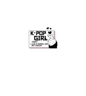 K-POP FANGIRL model alb pe tricou